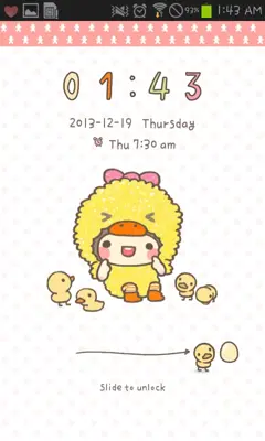 BeBe(Chick) Go Locker theme android App screenshot 0